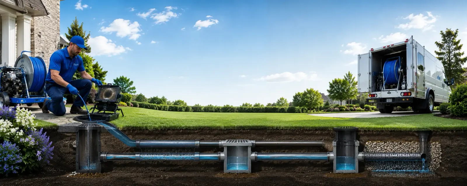 Outdoor drain cleaning information for Muir, MI